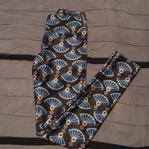 Goldsheep NEW Blue Fan Legging Size M!